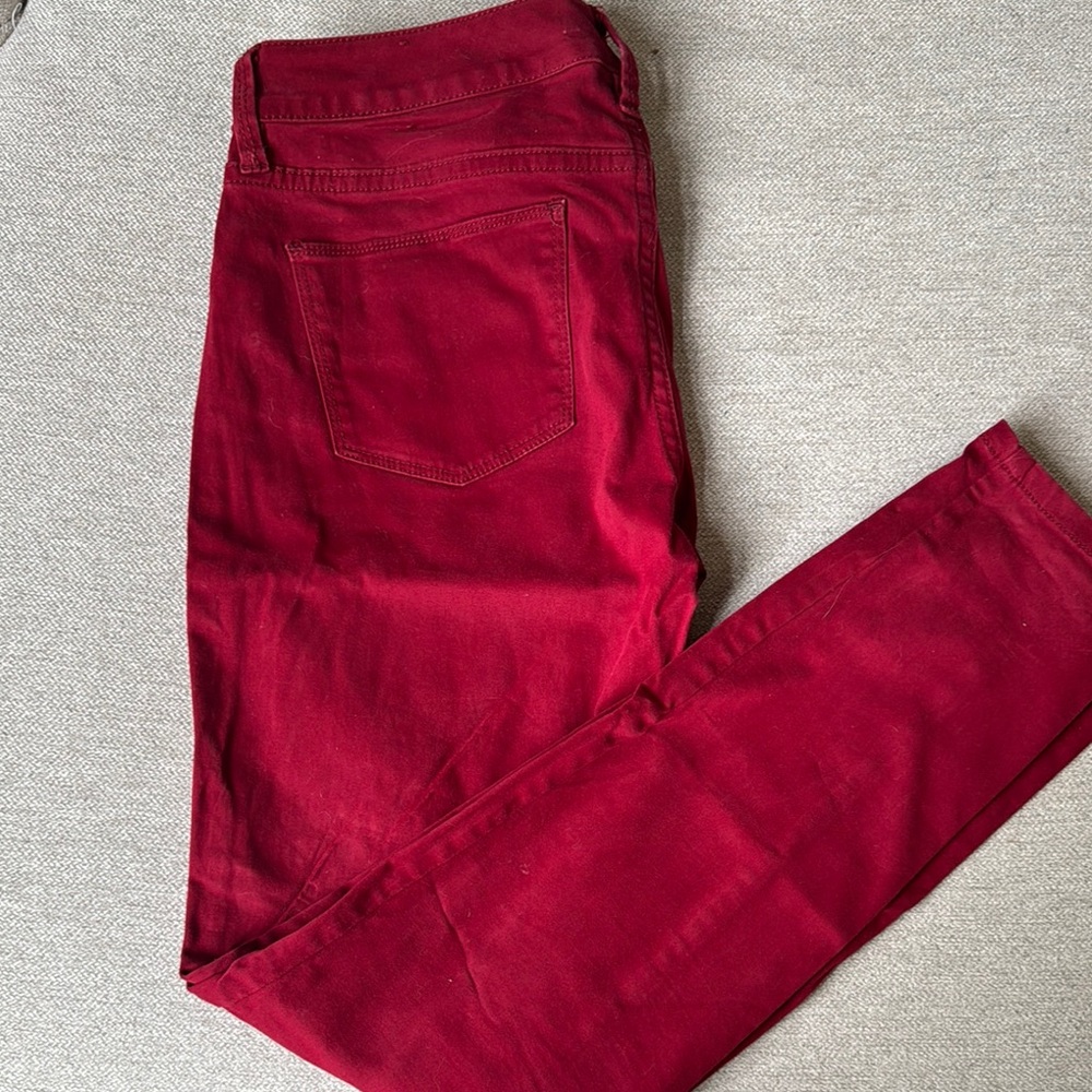 Women's Red Jeans